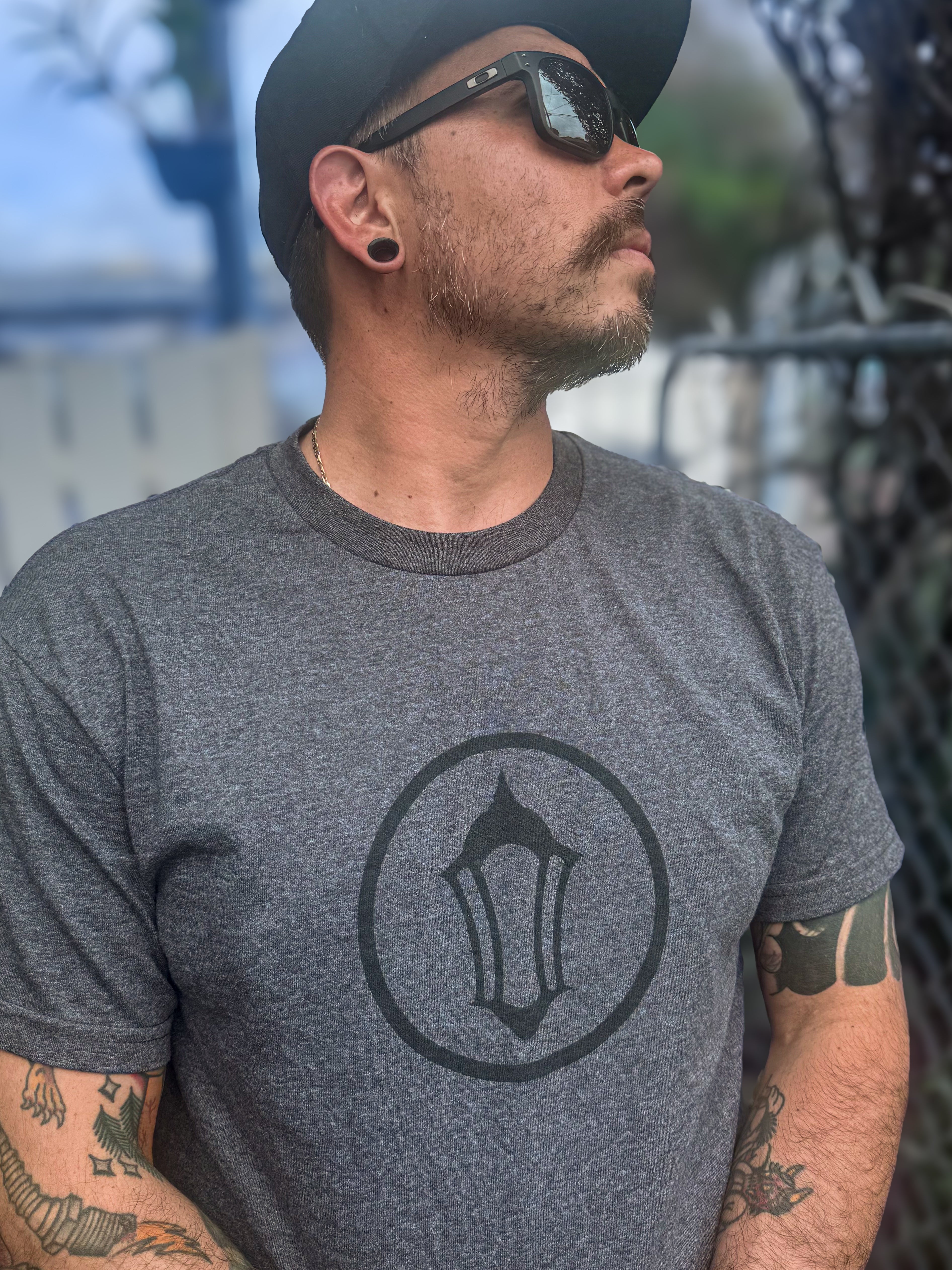 CV2 Heather Charcoal Tee