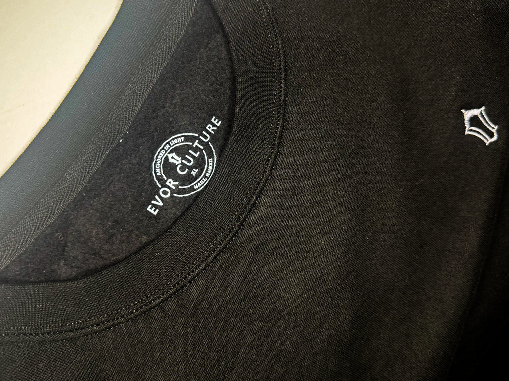 Long sleeve Embroidered Crew