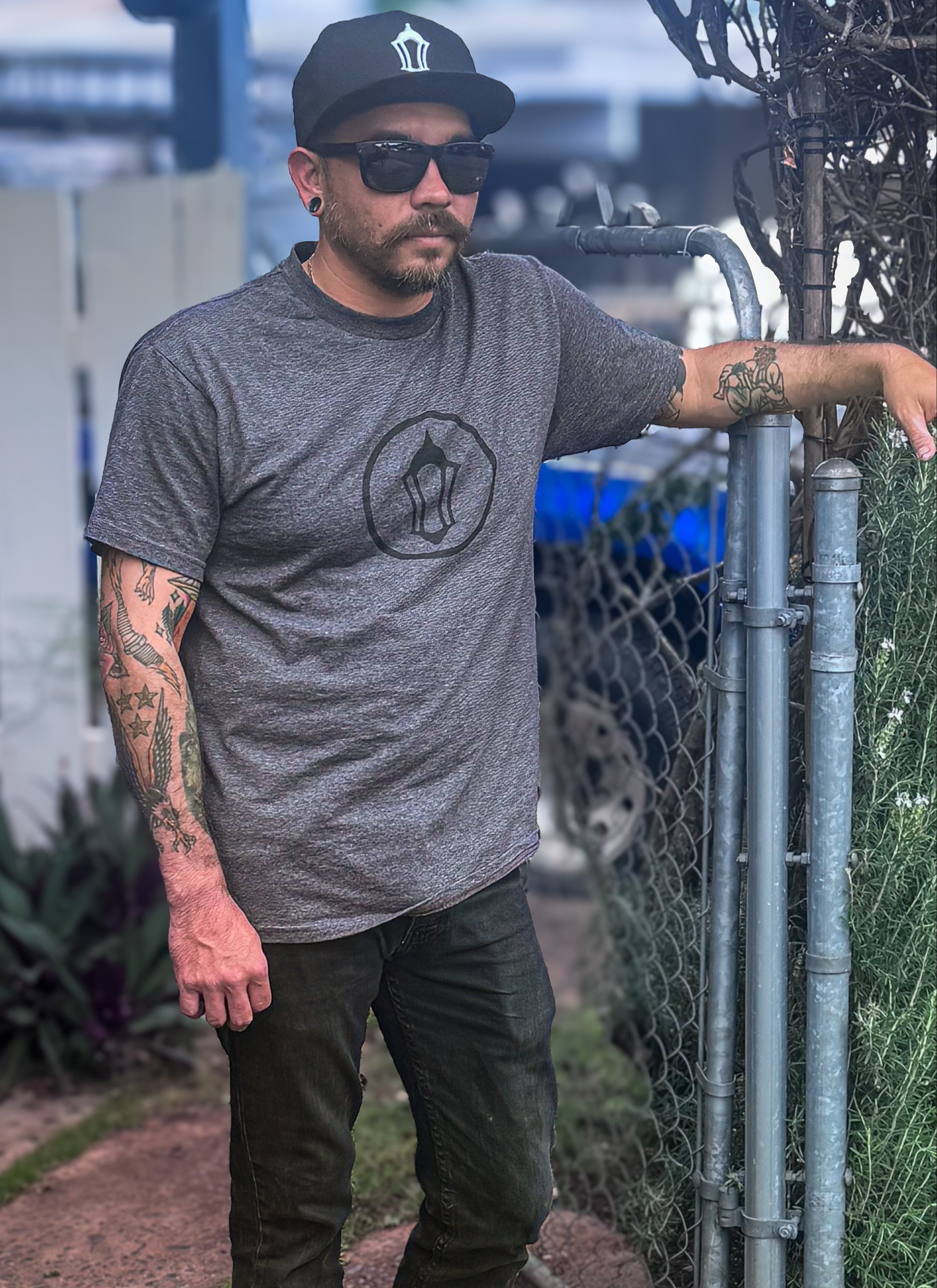 CV2 Heather Charcoal Tee