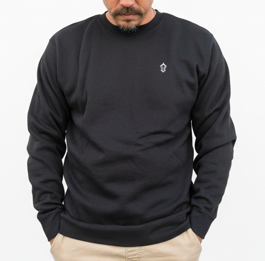 Long sleeve Embroidered Crew