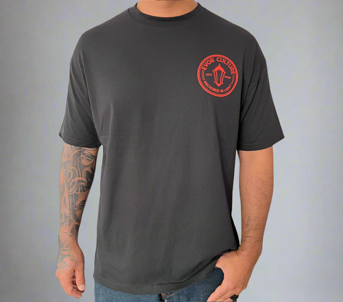 Anchored In Light Tee Black/ Red